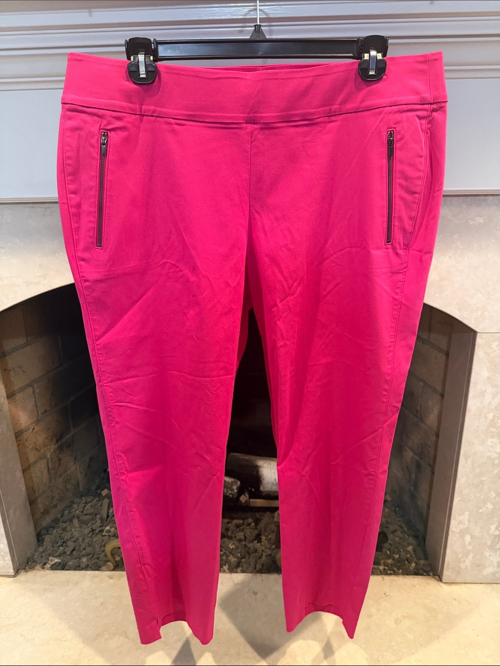 Lane Bryant Hot Pink Straight-Leg Ankle Pants size 20 with comfort stretch